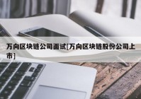 万向区块链公司面试[万向区块链股份公司上市]